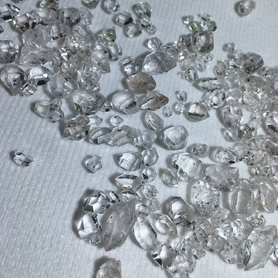 天然美闪闪灵钻水晶原石