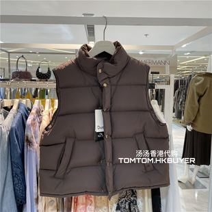 立领无袖 香港正品 25秋冬 Dunst 简约休闲背心马夹 代购