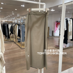 香港正品代购 Le17septembre 25春夏 配腰带时尚直筒半身裙