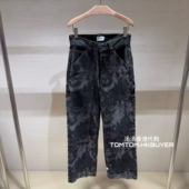 代购 Vaquera 25秋冬 香港正品 印花宽松休闲牛仔裤