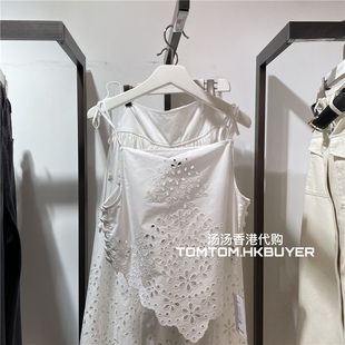 香港正品代购  Self-Portrait 25春夏 镂空刺绣短款吊带背心