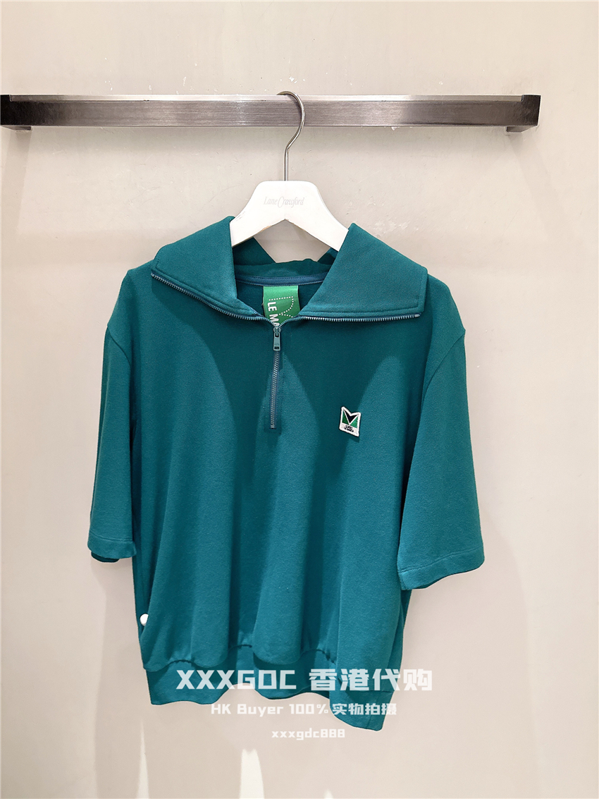 香港正品代购 Lucky Marche SS24春夏 logo贴标翻领短袖T恤上衣