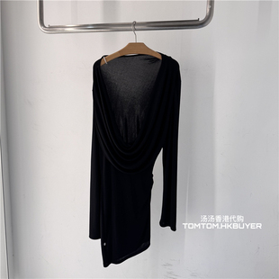 香港正品 Jacquemus 折扣 代购 露肩连衣裙 25春夏 不对称设计时尚