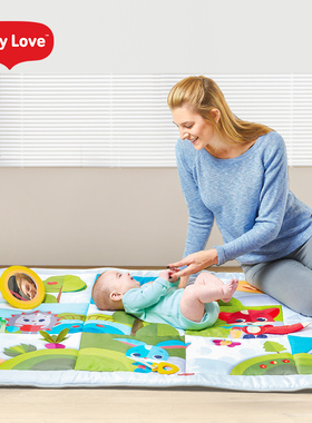 TinyLove婴儿爬行垫新生儿礼物宝宝躺着玩具0-3-6个月音乐游戏毯