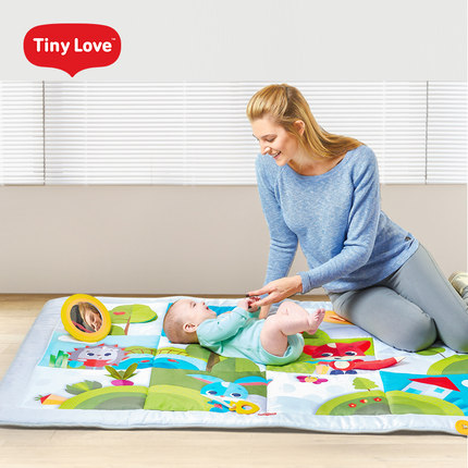 TinyLove婴儿爬行垫新生儿礼物宝宝躺着玩具0-3-6个月音乐游戏毯