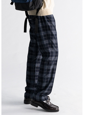 【无为工坊】现货 dk制服裤子男日系格子长裤西裤