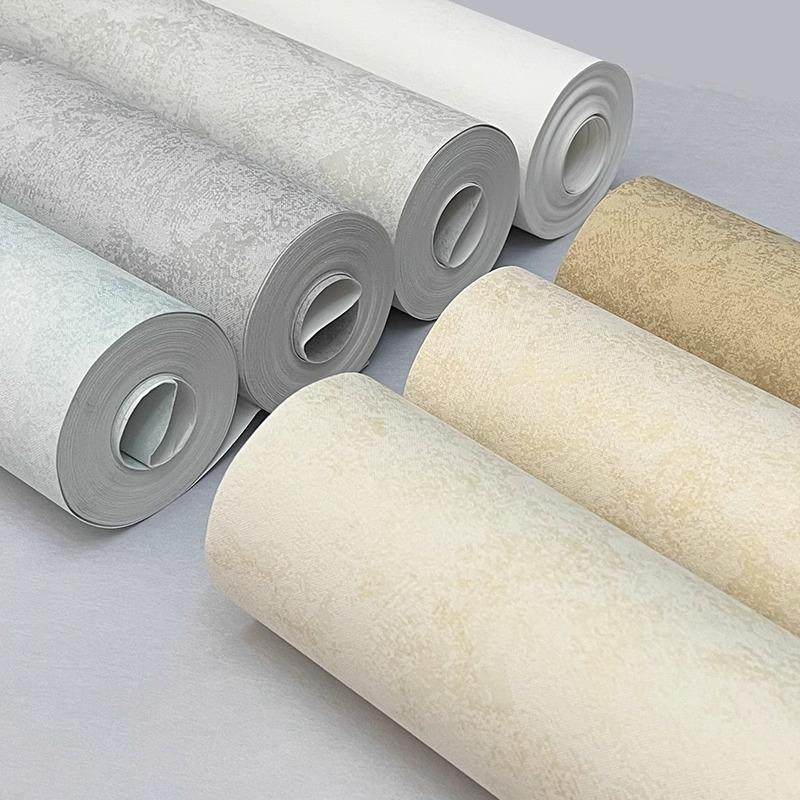 日式美式复古现代壁纸素色艺术浮雕墙纸纹理防水防潮家用客厅卧室