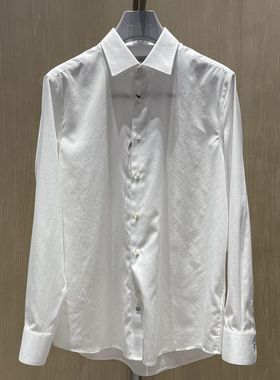 2023新款卡尔丹顿专柜春季正品男士桑蚕丝长袖衬衫 KDAS23511HAW1