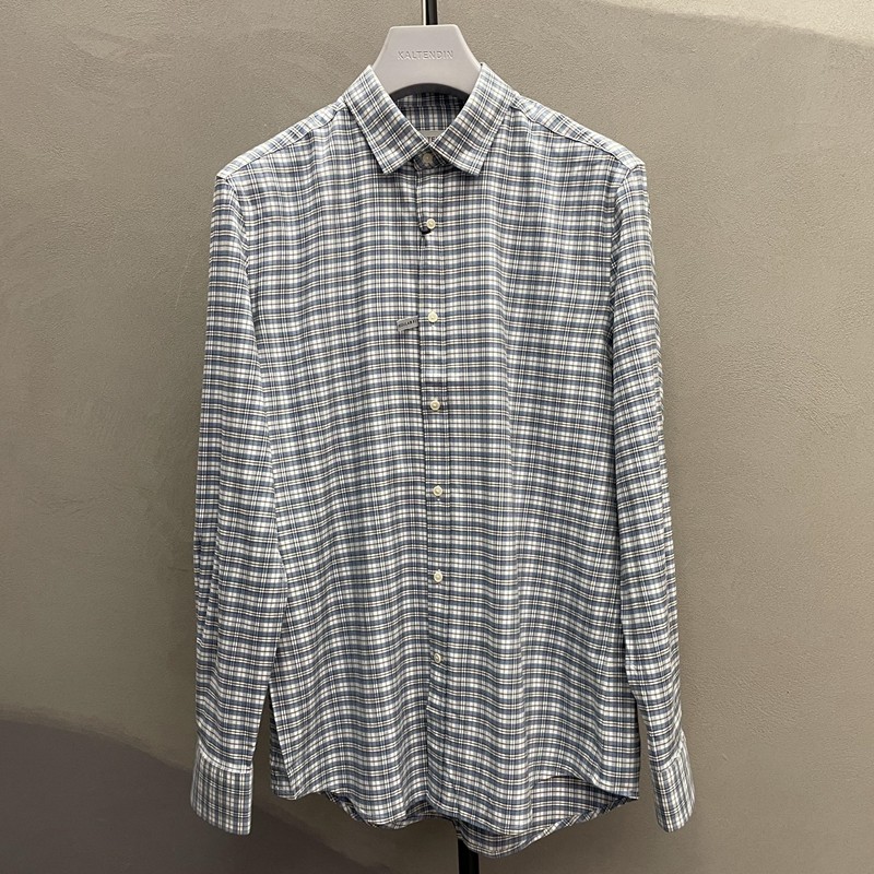 2023新款卡尔丹顿专柜秋季正品男士长袖衬衫 衬衣KDAW13508CAN2