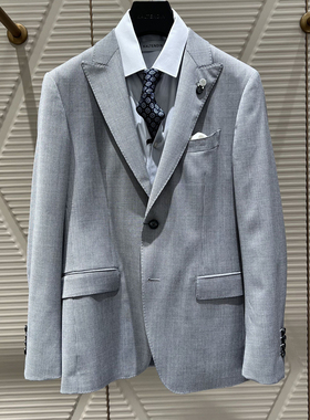 2024新款卡尔丹顿正品秋冬季男装商务西服西装外套 KEAW11633OAG2