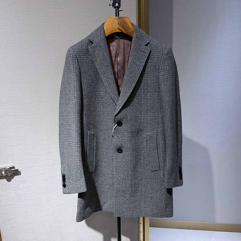 新款迪赛DEICAE专柜秋冬季正品男士羊毛大衣毛呢大衣651141107