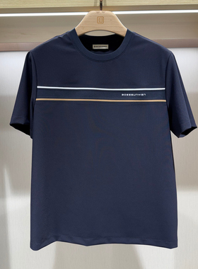 BOSSsunwen2026年新款正品春秋通勤舒适休闲款短袖针织衫M621T112