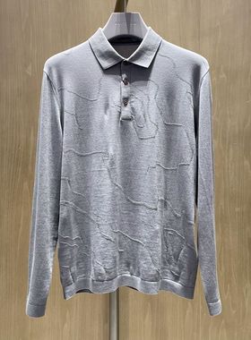 2023新款卡尔丹顿专柜春季正品男装长袖针织上衣 KDBS20603FAG3