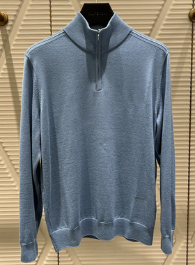 2024秋冬新款卡尔丹顿专柜正品男装长袖羊毛衫2色KEBW44102LAN3