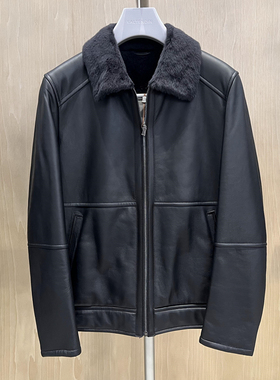 2023新款卡尔丹顿专柜秋冬正品男装毛革服装皮衣 KDBW59801FAB1