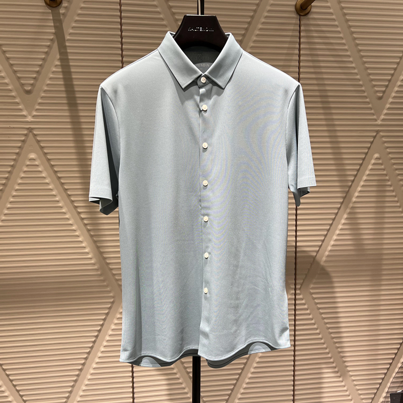 2024新款卡尔丹顿专柜夏季正品男士短袖衬衫 2色KEAS33109PAD3