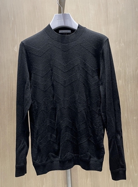 2022新款卡尔丹顿专柜秋季正品男装长袖羊毛针织衫KCBW44110RAB1