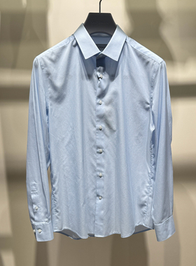 新款卡尔丹顿专柜春季正品男士长袖衬衫 衬衣上衣 KCAS33531SAN1