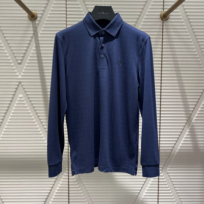 2024新款卡尔丹顿专柜正品秋季商务男装长袖T恤衫KEAW10512FAN6