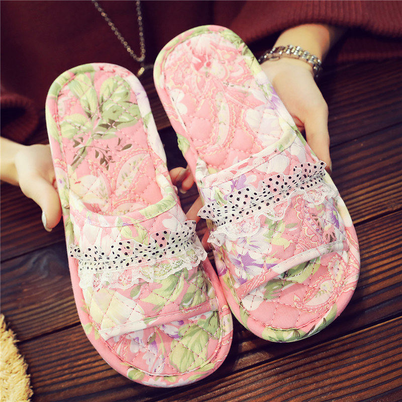 秋冬季布底拖鞋地板地砖室内居家女纯棉春秋情侣无声软底布艺四季在类目 居家日用, 鞋用品, 居家鞋中 - 来自Buy2taobao.com提供专业的淘宝代购服务