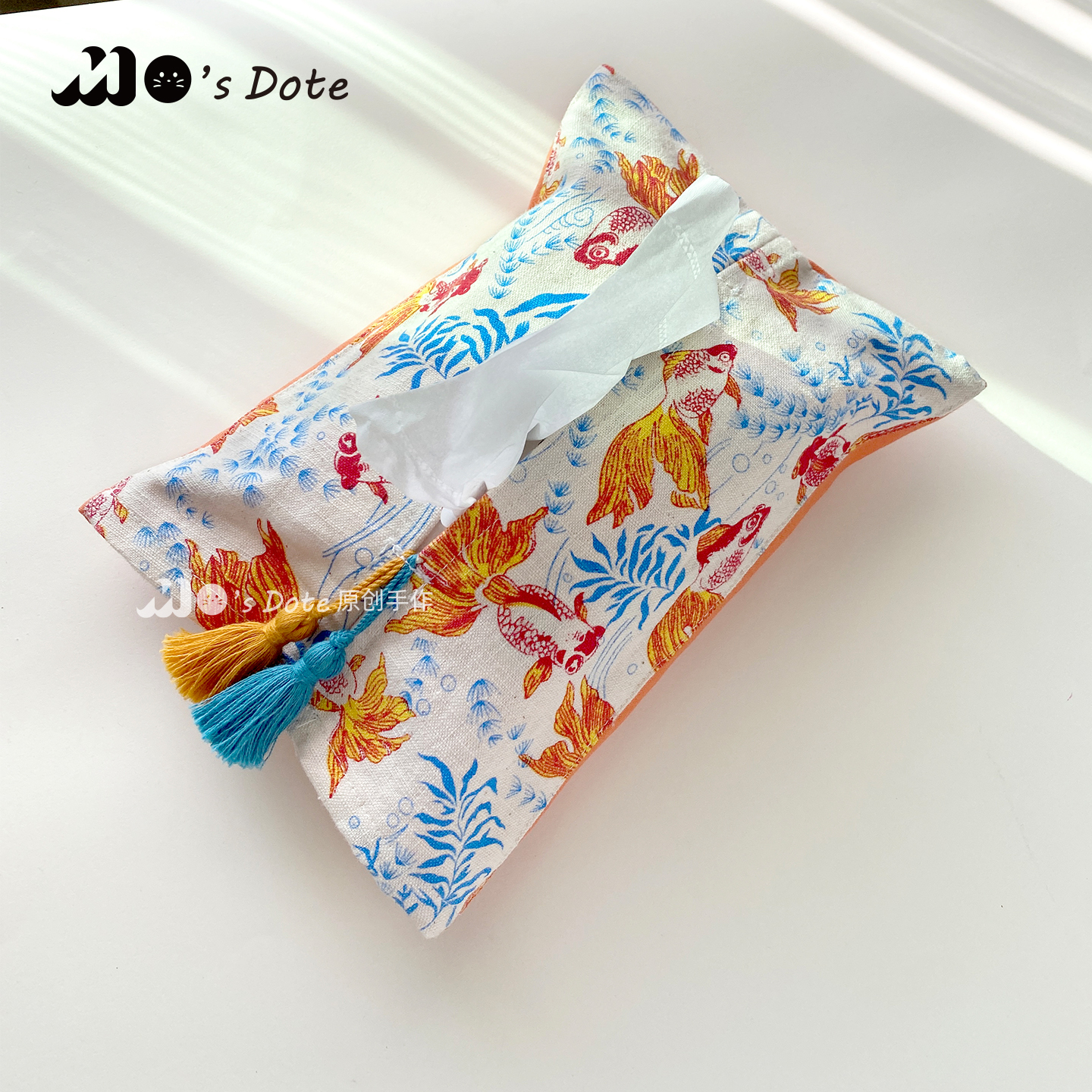 原创土布车载纸巾袋民宿餐桌纸巾套日式棉麻创意纸巾盒抽纸盒布艺