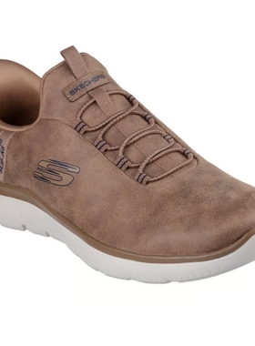 美国进口代购斯凯奇男舒适套脚轻便防水秋季缓震休闲运动鞋232940