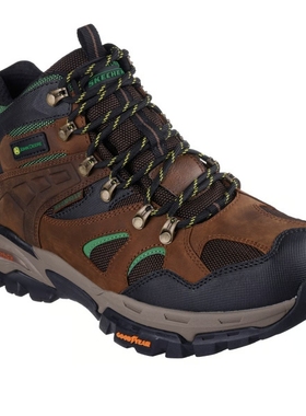 代购美国进口斯凯奇男系带短帮秋冬耐磨防滑户外徒步登山鞋256006