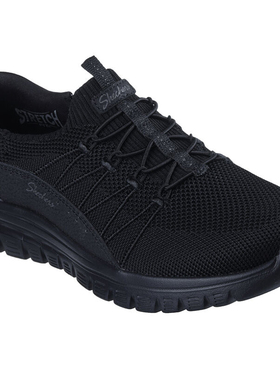 代购skechers斯凯奇女鞋舒适套脚一脚蹬轻便柔软夏季运动鞋100702