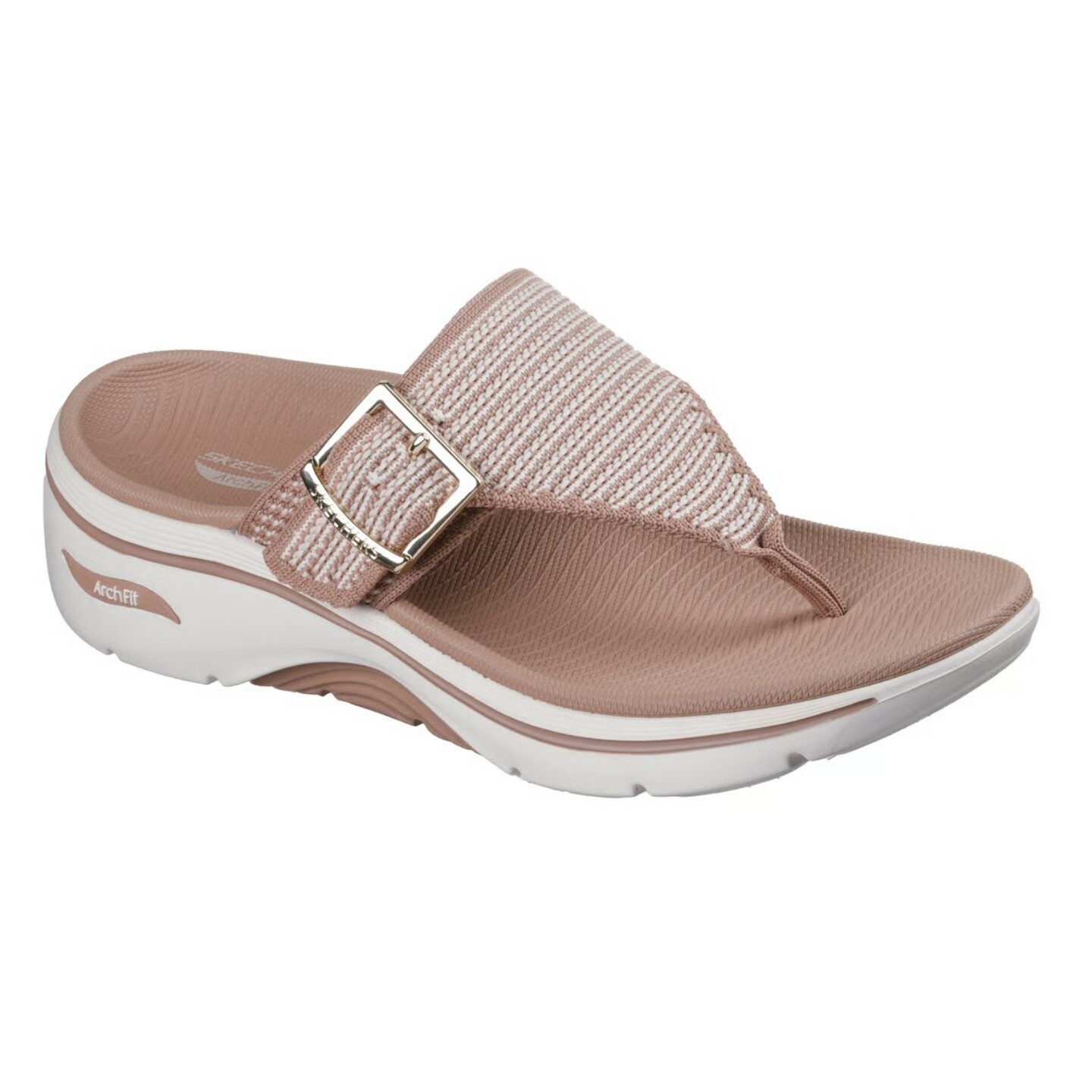 代购美国进口斯凯奇女鞋舒适平底夏季人字拖休闲运动凉鞋140863