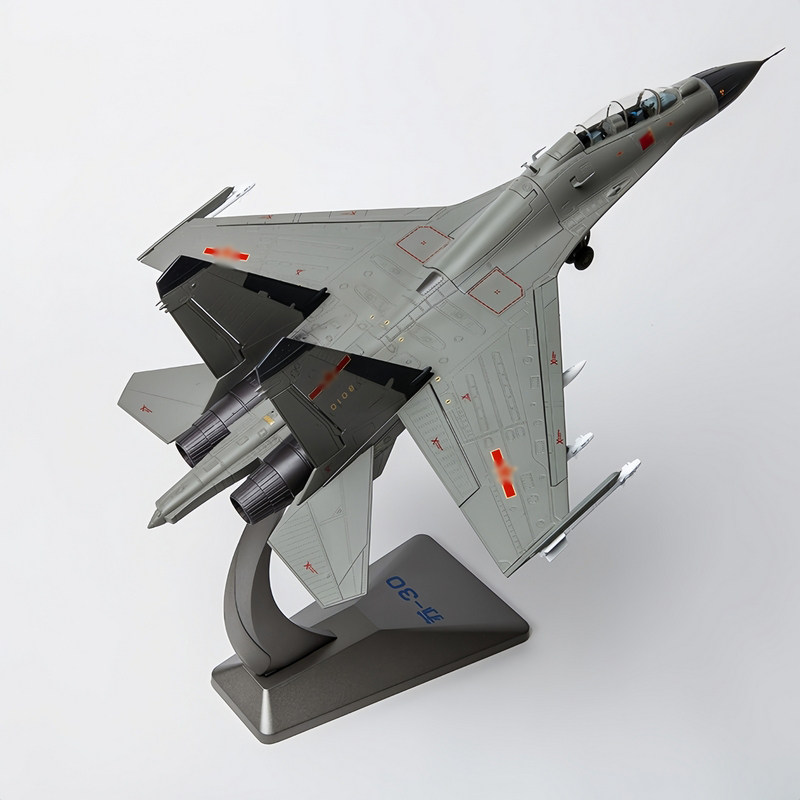 珠海航展1：48苏30战斗机飞机仿真合金su30模型航模成品收藏摆件