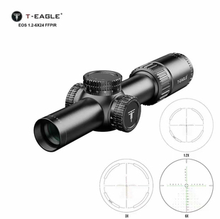 EOS前置1.2-6倍高清速瞄十字镜瞄准i器变倍杆6倍模型摆件弹弓玩具