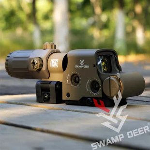 沼泽鹿金属全息红点558G33侧翻模型20MM快拆固定3倍放大模型弹弓