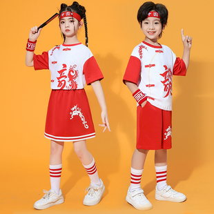 六一儿童节演出服男女童中国风国潮小学生运动会红歌合唱表演服装