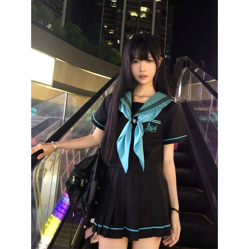 JK原创日系校供中间服jk制服裙基础款学院风水手服青本绘新款套装