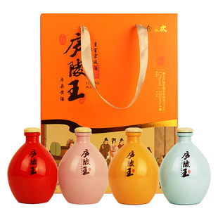 房县黄酒庐陵王 新品合家欢  12度500ml*4坛 纯粮食发酵