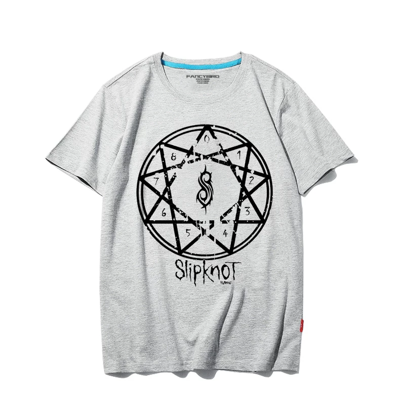 Футболка с короткими рукавами Slipknot Living Band Metal Rock Punk Vintage High Street Retro Loose для мужчин и женщин