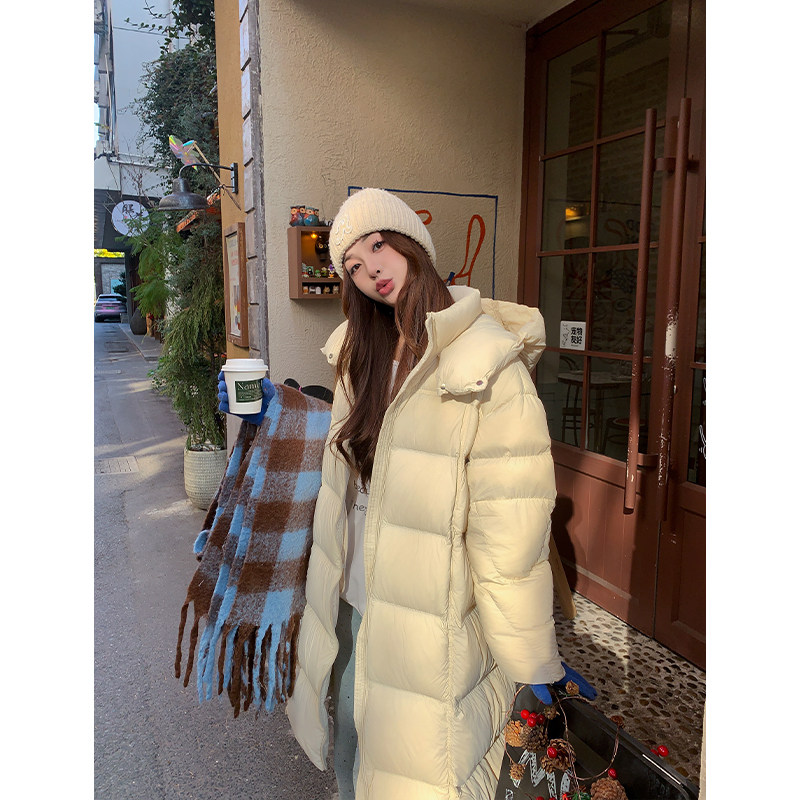 95白鸭绒羽绒服女中长款2025新款过膝加厚保暖极寒零压泡芙冬外套,女装/女士精品,羽绒服,淘宝优惠券,粉丝福利购,淘宝优惠卷