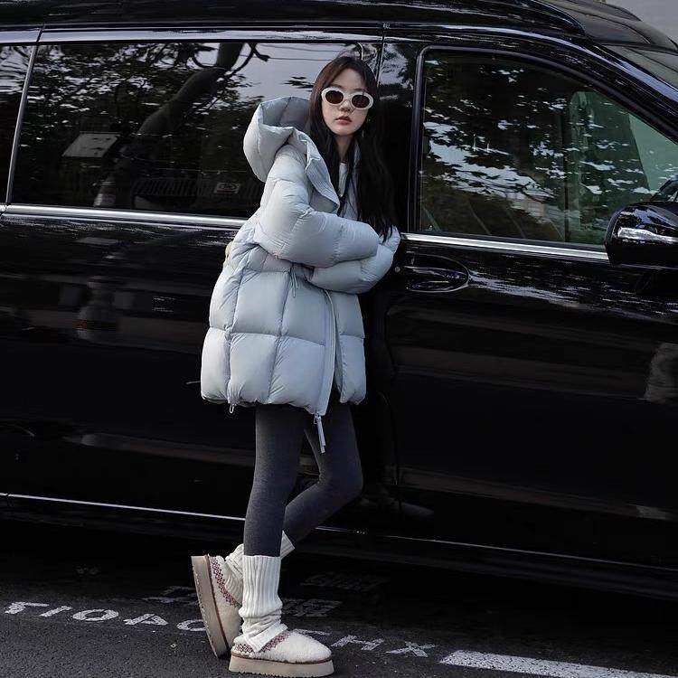 超轻无胆90白鸭绒高充绒保暖外套女立体连帽中长款加厚休闲羽绒服,女装/女士精品,羽绒服,淘宝优惠券,粉丝福利购,淘宝优惠卷