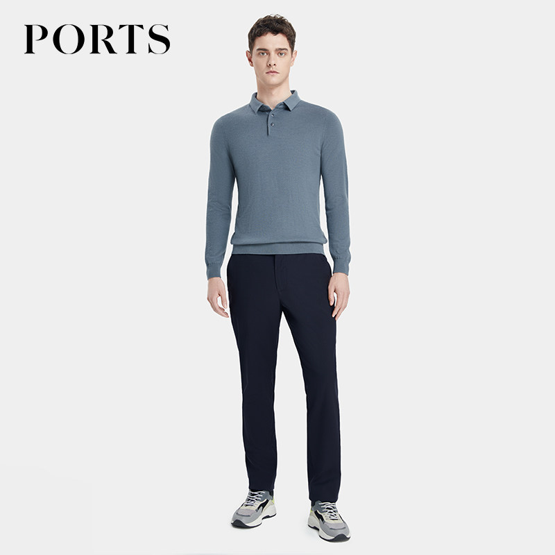PORTS宝姿男装秋冬羊绒亲肤细腻偏厚保暖针织毛衣MD9K070QZH028