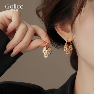 金色葫芦耳环女2026新款爆款高级感耳饰独特漂亮玄学旺财新年耳钉