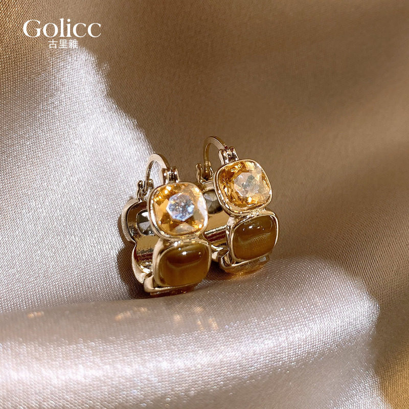 美拉德锆石方糖圈圈耳环女高级感轻奢耳钉秋冬耳圈2026巨好看耳饰,饰品/流行首饰/时尚饰品新,耳环,淘宝优惠券,粉丝福利购,淘宝优惠卷