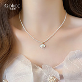 贝壳珍珠吊坠项链女款 高级感轻奢小众精致毛衣链颈链配饰 2026新款