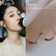 耳饰夏季 爆款 耳圈彩色多巴胺耳环女轻奢高级感2026新款 白百何同款