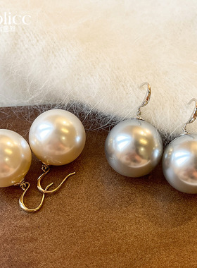 施家大珍珠耳钉女独特2025年新款爆款高级感气质耳环小众独特耳饰