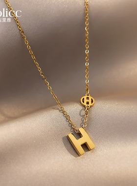 轻奢小众设计高级感钛钢项链