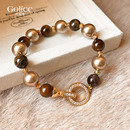 复古美拉德珍珠手串2025新款 串珠手饰轻奢小众精致高级感手链女款