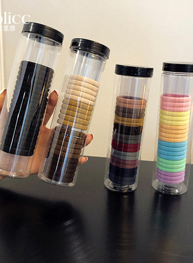 彩色高弹防滑高马尾发绳发圈女款盒装扎头发头绳发饰2026新款头饰