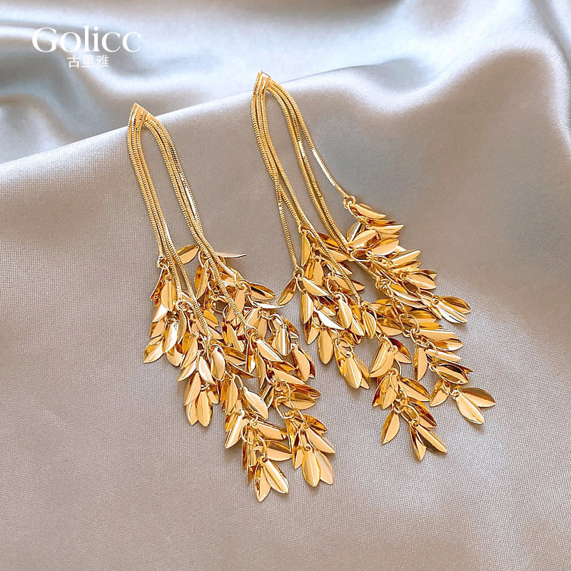 夸张长款麦穗流苏耳环女高级感轻奢耳钉独特耳坠小众精致耳饰通勤,饰品/流行首饰/时尚饰品新,耳环,淘宝优惠券,粉丝福利购,淘宝优惠卷