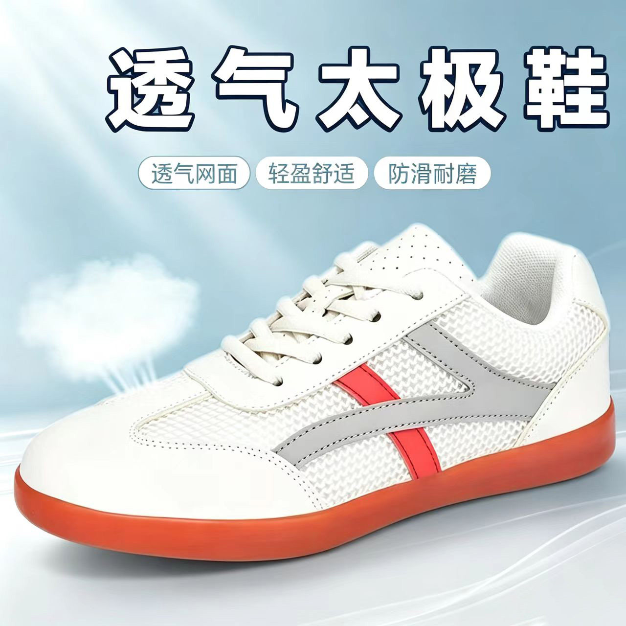 精武阁夏季网面透气太极鞋图片