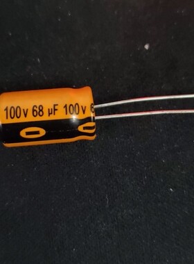 【纳鑫电子】优质电解电容 100V68UF 全新铝电解电容